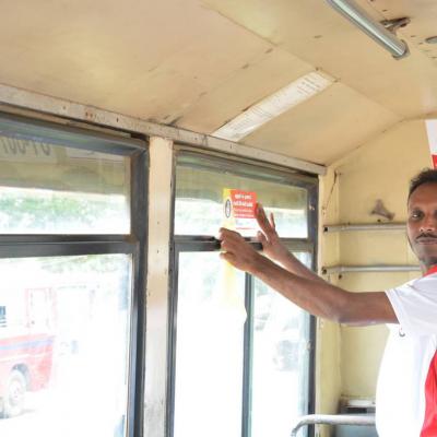 Anti Corruption Day Sticker Campaign 2015 Jaffna 17