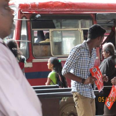 Anti Corruption Day Sticker Campaign Badulla 17