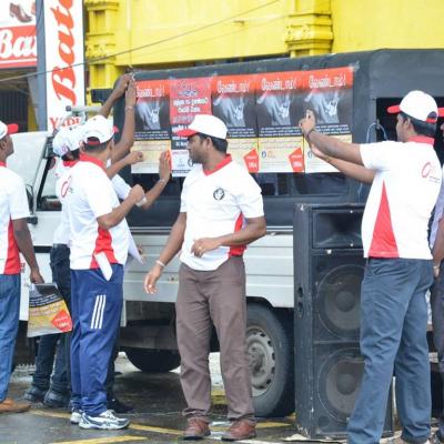 Anti Corruption Day Sticker Campaign 2015 Jaffna 6