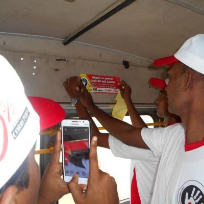 Anti Corruption Day Sticker Campaign 2015 Trinco 12